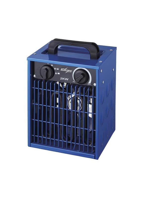 Blue Electric Fan heater 2 kW - 230V