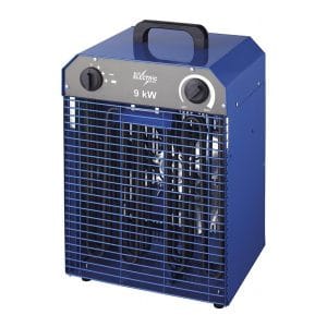 Blue Electric Fan heater 9 kW 400V