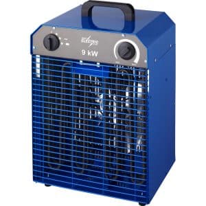 BLUE ELECTRIC varmeblæser 9kW med overophednings sikring 400V