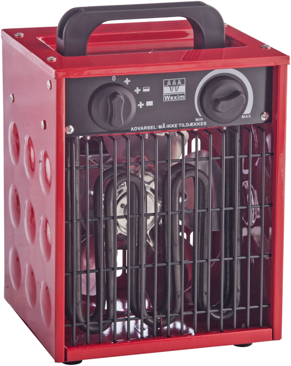 Varmeblæser prof 2 KW 170Â³/time 230V-1 fas