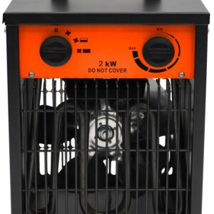 HOME ItÂ® Industrivarmeblæser med 2 trin 230 volt 2000 Watt