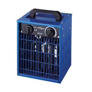 Blue Electric Varmeblæser 2kW 230V, blå