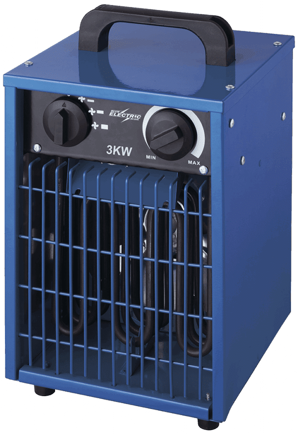 Blue Electric varmeblæser IP24 3kW/230V