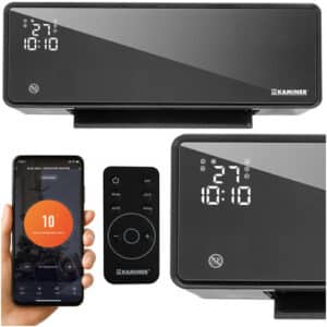 Varmeblæser 2000W med Wi-Fi & Fjernbetjening Smart Væghængt Varmeblæser