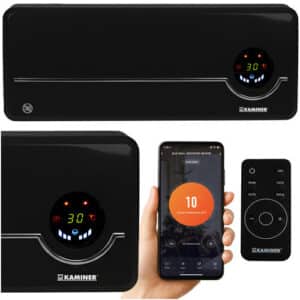 Varmeblæser 2000W med Wi-Fi & Fjernbetjening Smart Væghængt Varmeblæser