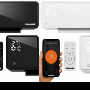 Varmeblæser 2000W med Wi-Fi & Fjernbetjening Smart Væghængt Varmeblæser